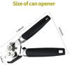 Can Opener Manual, Handheld Strong Heavy Duty Stainless Steel Can Opener, Can Openers with Multifunctional Bottle Opener