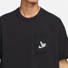 Nike T Shirts Men's Black Crew Neck Moderate Straight Fit FQ0351-010