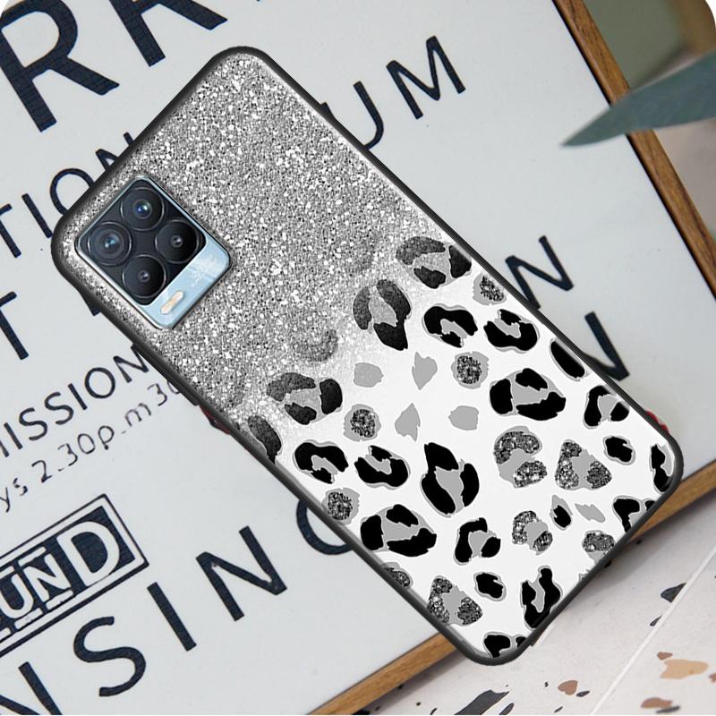 Leopard Print Black Cheetah Pattern For OnePlus 9 Pro 8T 9R Nord 2 Phone Case For Realme 6 7 8 Pro 8i GT Master GT Neo 2 C21