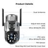 LS VISION 6K 12MP Zonnecamera's 4G Sim Buiten Drie Lens 10x Zoom Surveillance IP Draadloos CCTV AI Tracking Camera 360 Beveiligingscamera V380