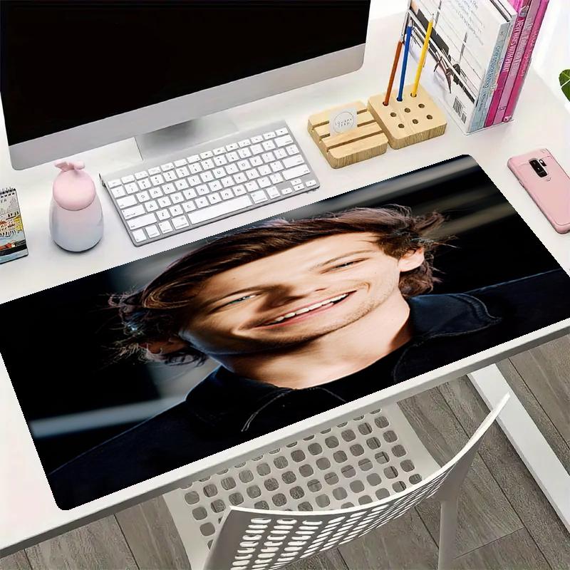 Louis Tomlinson Theme Mouse Pad, Non Slip Rubber Base, Multifunctional Office & Home Decor, Perfect for Workspace Personalization.