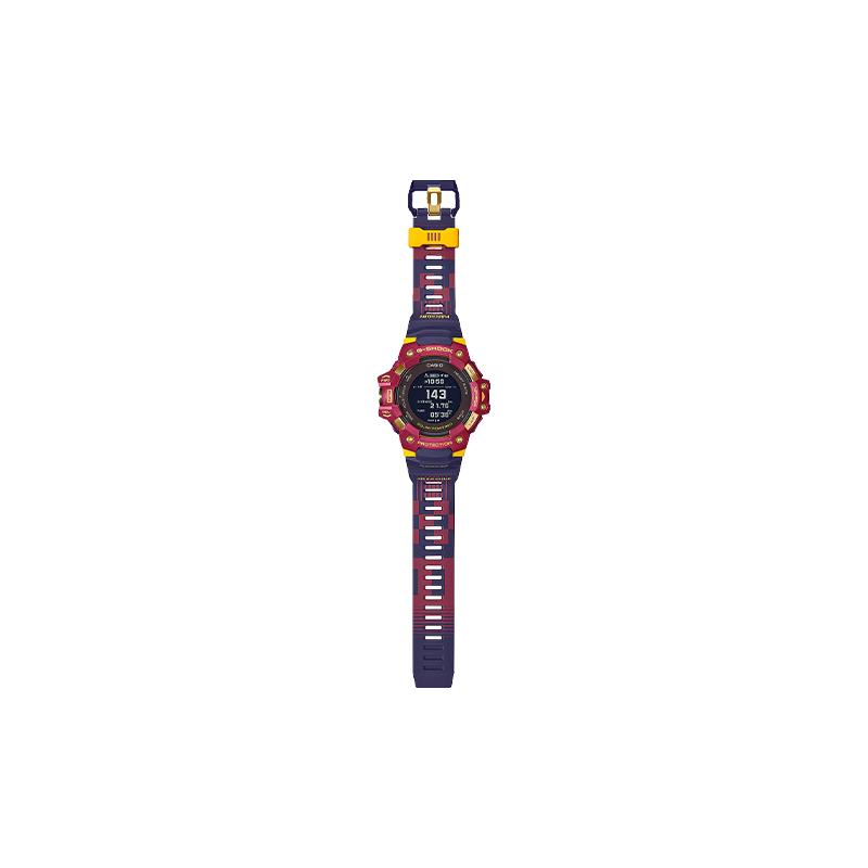 Casio G-SQUAD series Barcelona cooperation model MATCHDAY, Barcelona logo engraved on the back, quartz movement, resin strap, GBD-H1000BAR-4JR