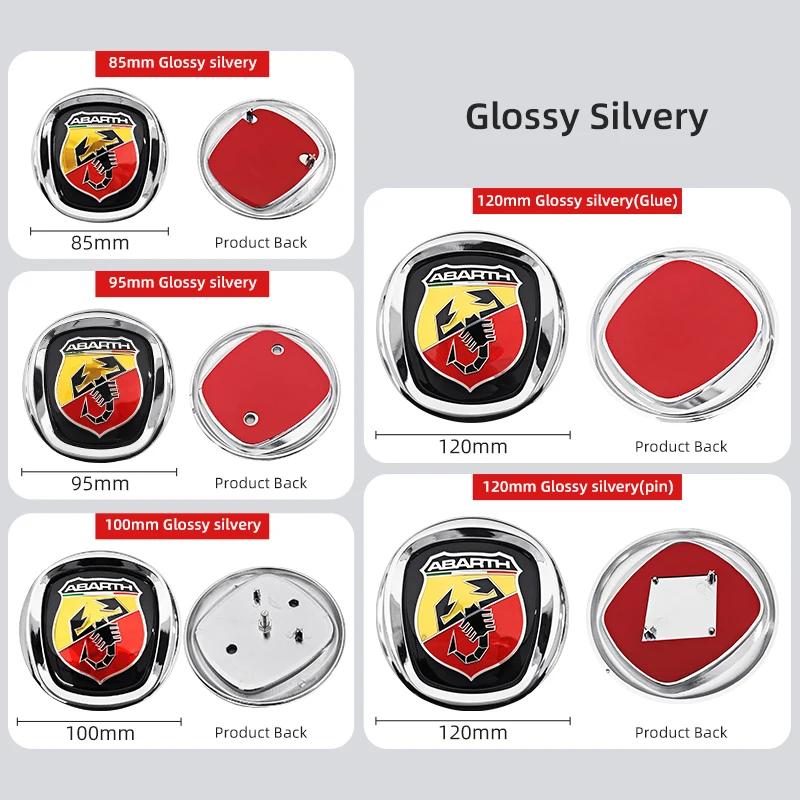 HINLY1 Auto Front Heck Logo Kühlergrill Emblem Zubehör für Fiat Abarth 500 Tipo FR Panda Argo Punto Doblo Pulse Stilo Palio Pondo Strada