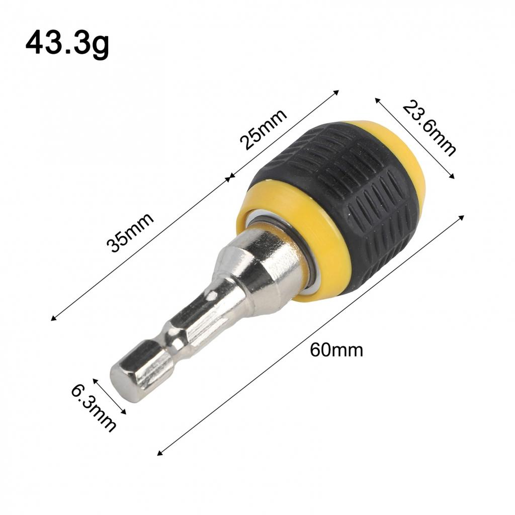 Quick Release Hex Connector for Electric Drill Compatible with 1/4 Inch Chuck