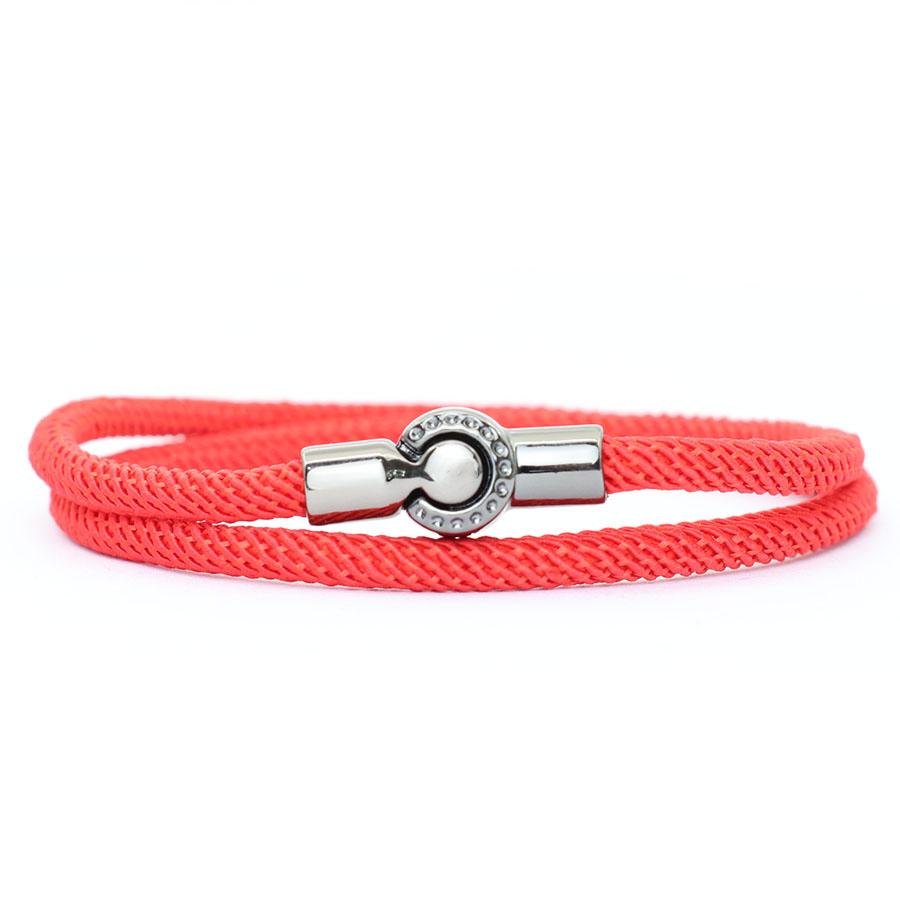 Noter Fashion Men Bracelet With A Grade 4mm String Bilayer Unique Magnet Buckle Cord Chain Braslet Multiple Colors Available