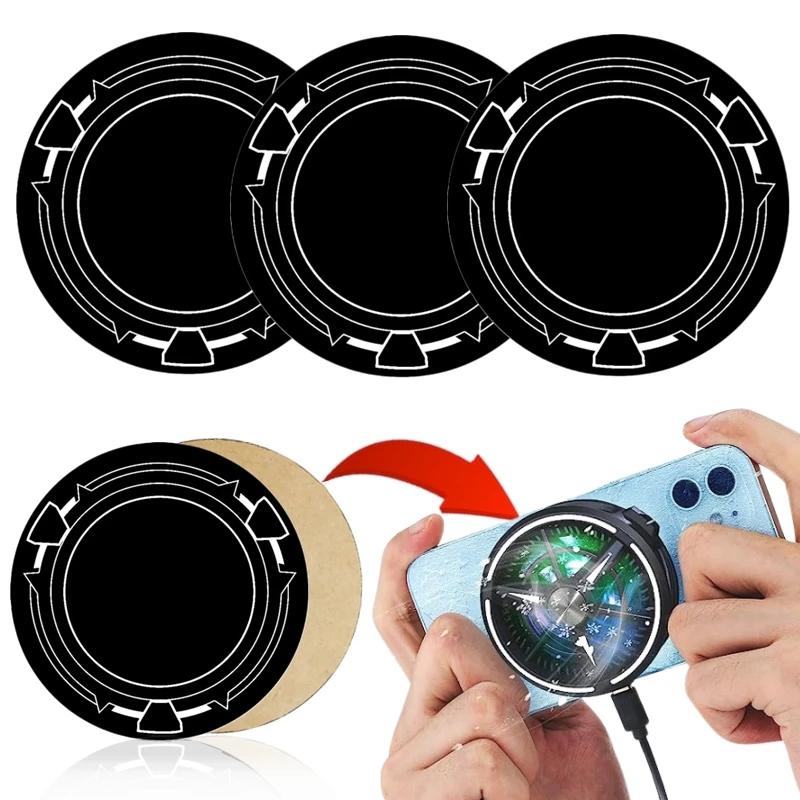 New 6/9cm Phone Ring Game Radiator Metal Plate Sheet Sticker For Magsafe For IPad Tablet PC iPhone 14 15 Phone Accessories