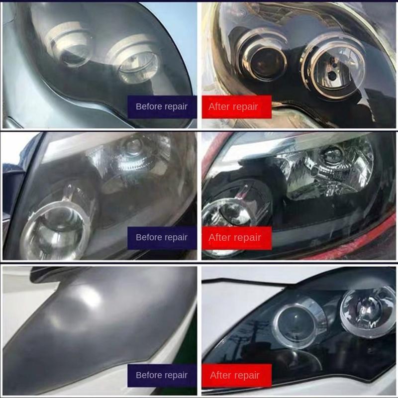 Poliersets zur Restaurierung von Autoscheinwerfern, Scheinwerfer-Kratzer-Entferner, Reparatur-Reinigungspaste, entfernt Oxidation, Scheinwerfer-Polierflüssigkeit