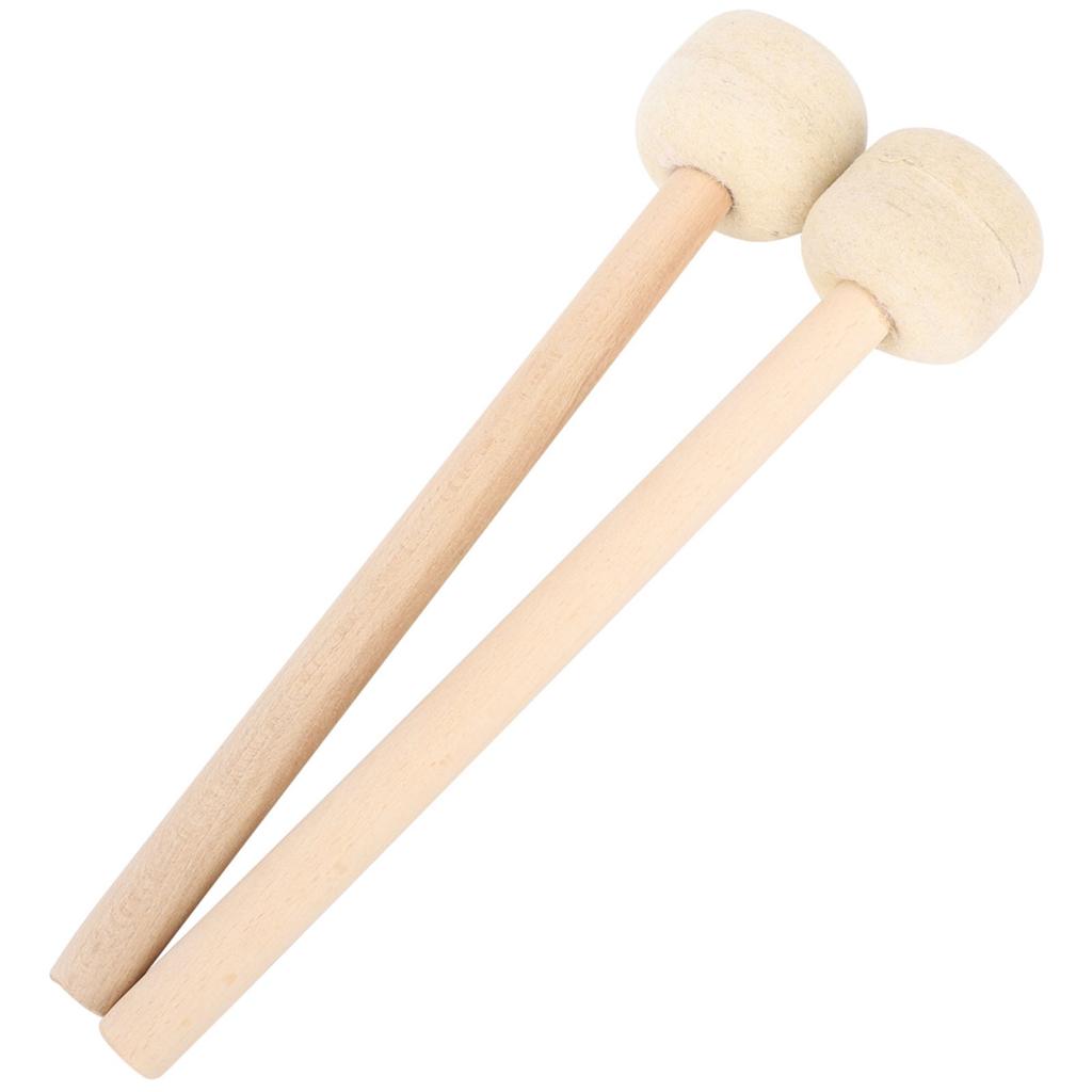 2Pcs Drum Stick Hohe Qualität Wolle Holz Griff Precussion Instrument Zubehör