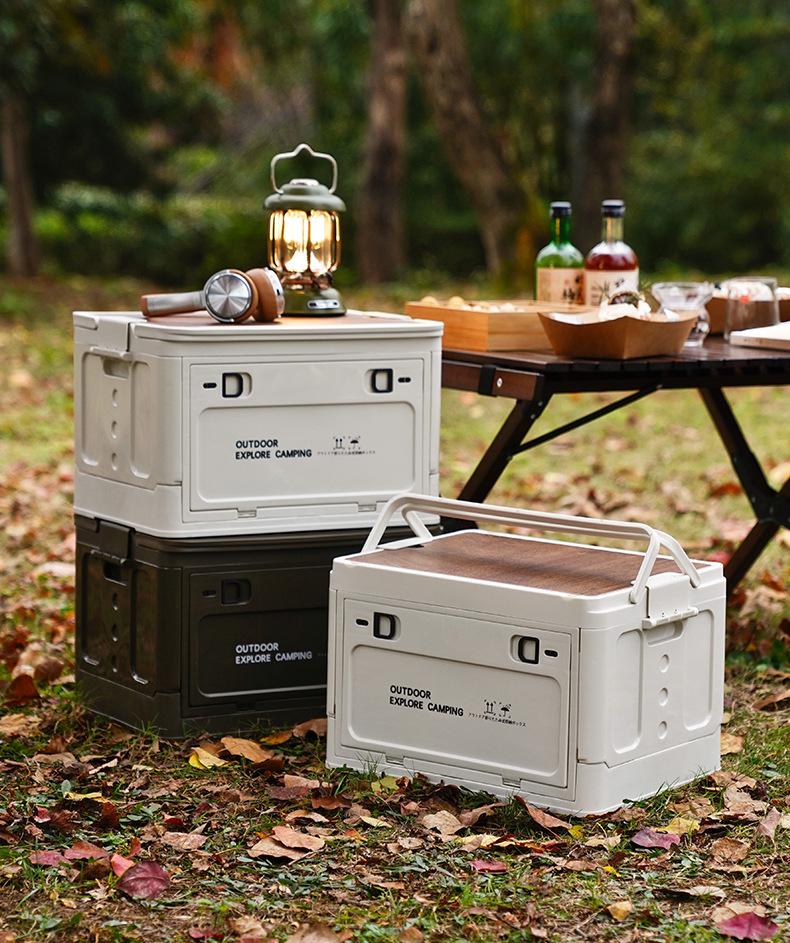 Compact Foldable Storage Box for Car, Camping, and Trunk Use