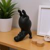 Živicová socha hrocha Hladká figurka hrocha Dekorativní matný ornament do obývacího pokoje, posilovny