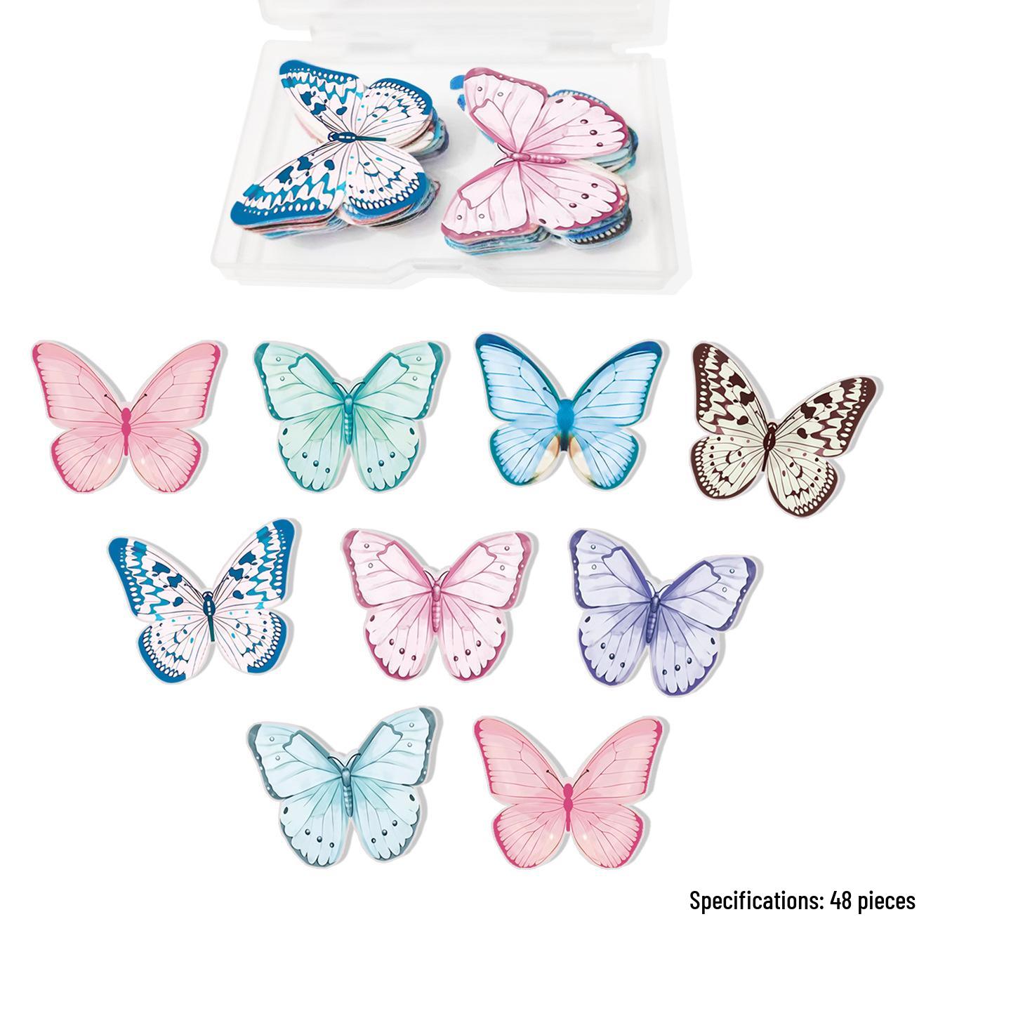 

Метелики з вафельного паперу для декору торта Small Mixed Box