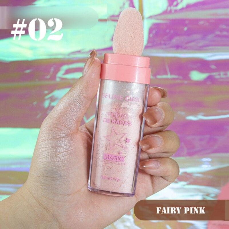 3 Colors Face Body Shimmer Highlighter Powder Shimmer Contour Blush Brighten Skin Tone Lightweight Neck Leg Makeup