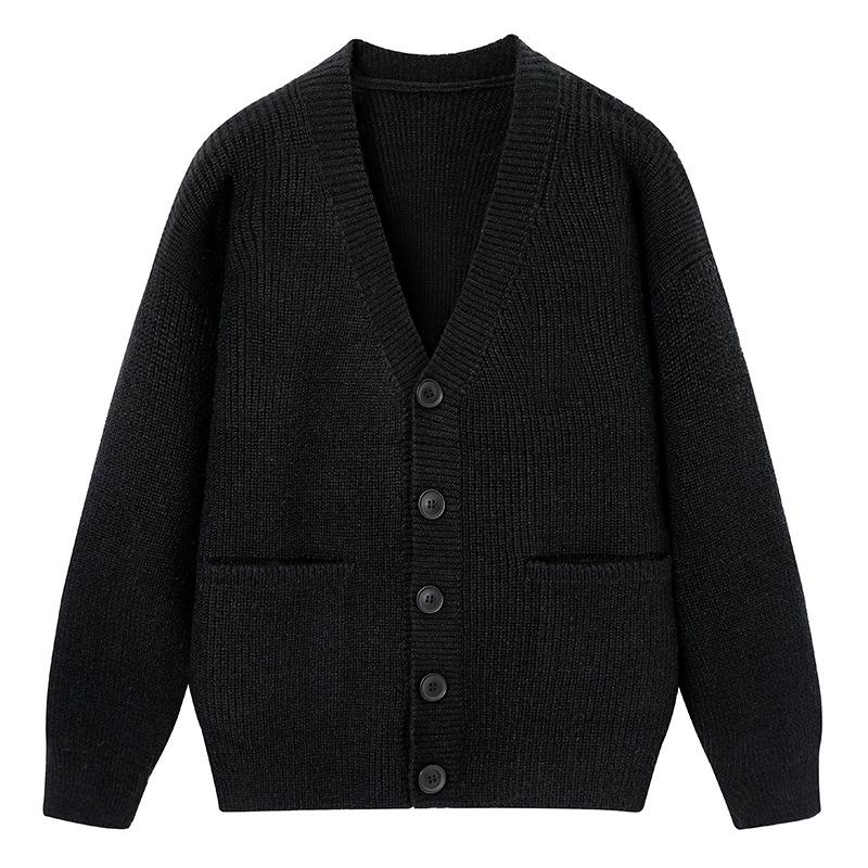 Men's Japanese Retro Cardigan: Casual, Solid Color, Cozy Knitwear for Autumn/Winter