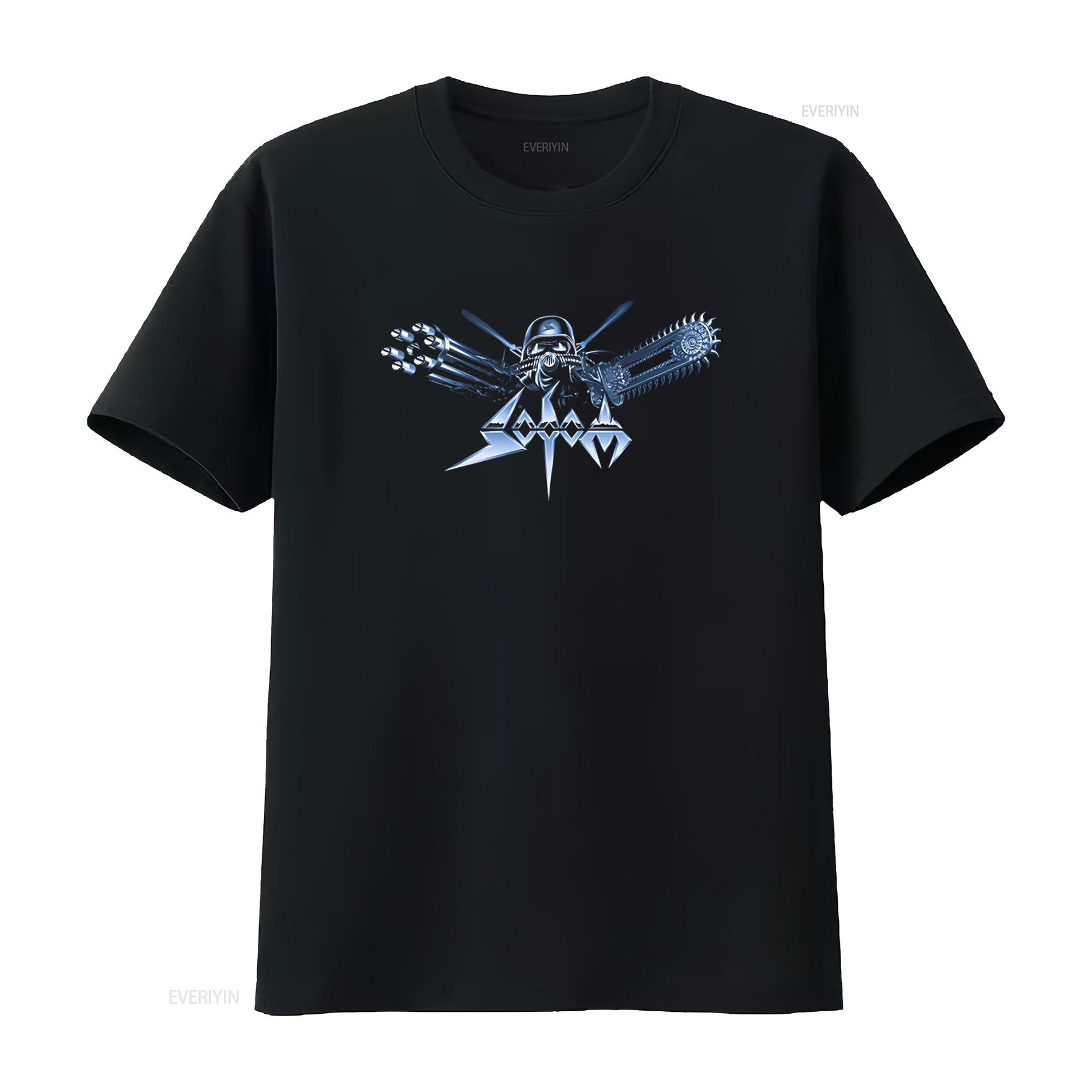 

Sodom Knarrenheinz Logo T Shirt for Men Heavy Metal Band Design High Quality Print vintage Washed Stretched 4XL