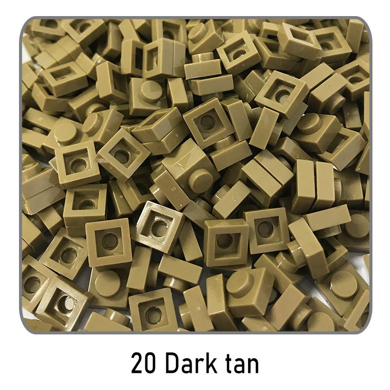500Pcs Diy Pixel Art Building Blocks Thin Figures Bricks Compatible With 3024 1X1 Square Bricks Bulk Assemble Toys Gift For Chil