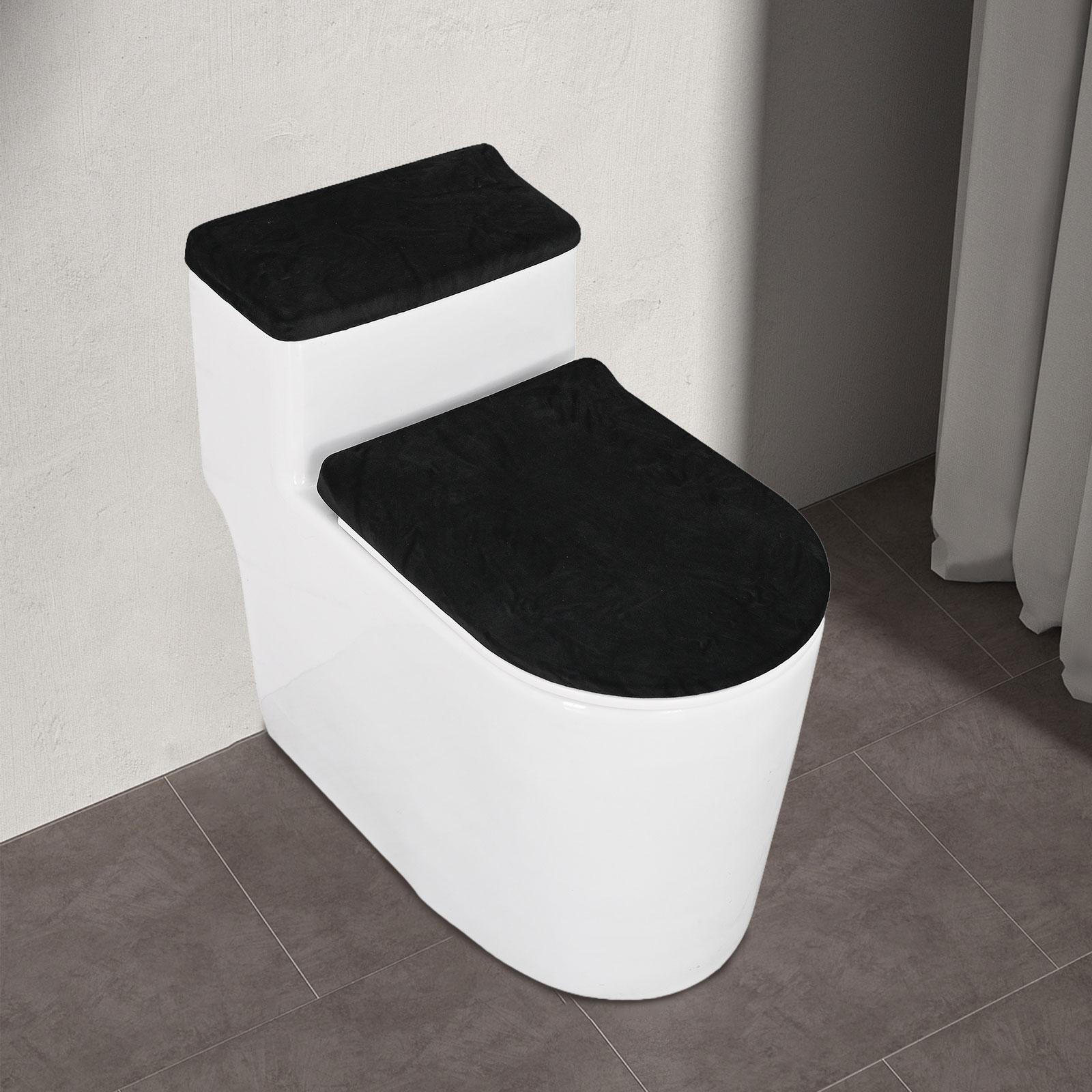 Toilet Lid Seat Cover Set Bathroom Comfortable Protector Cover Accessories Universal Decor Non Slip Toilet Lid Cover Stretch