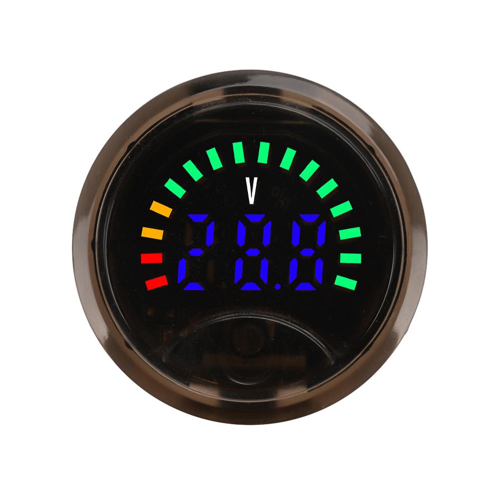 3318 Voltage Indicator High-Precision 3-wire Circular Digital Display Electricity Tester with Power-off Memory Function DC7-100V