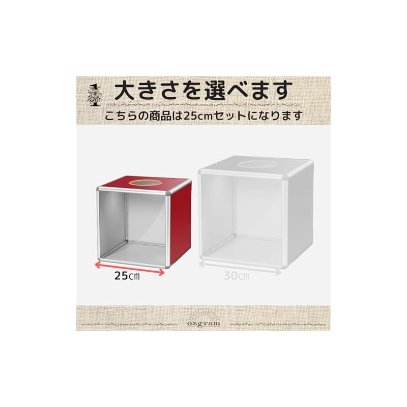 ozgram Raffle Box [25cm] Ballot Box, Acrylic, Assembled, Perfect for Parties, New Year's Parties, Bingo Events, Raffle Tickets, Prizes, Festivals