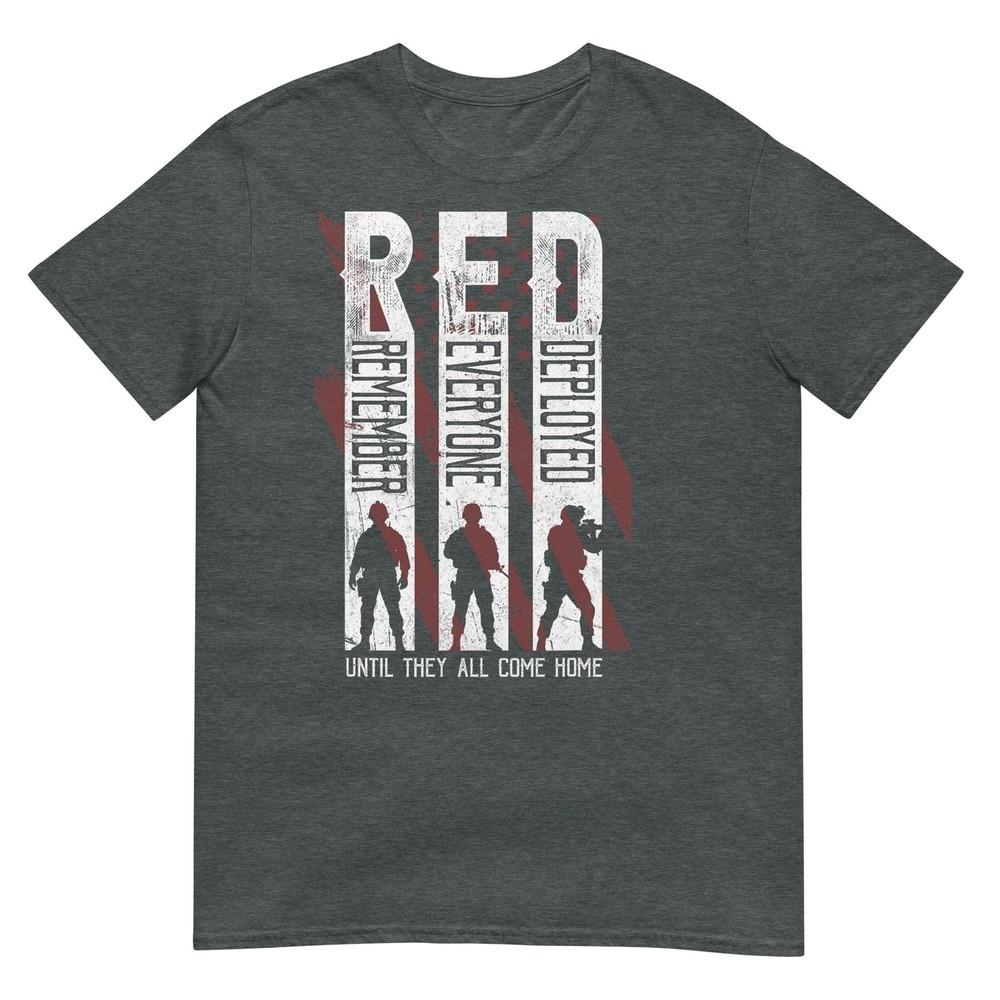RED Friday Militär Erinnere an jeden eingesetzten Veteranen T-Shirt