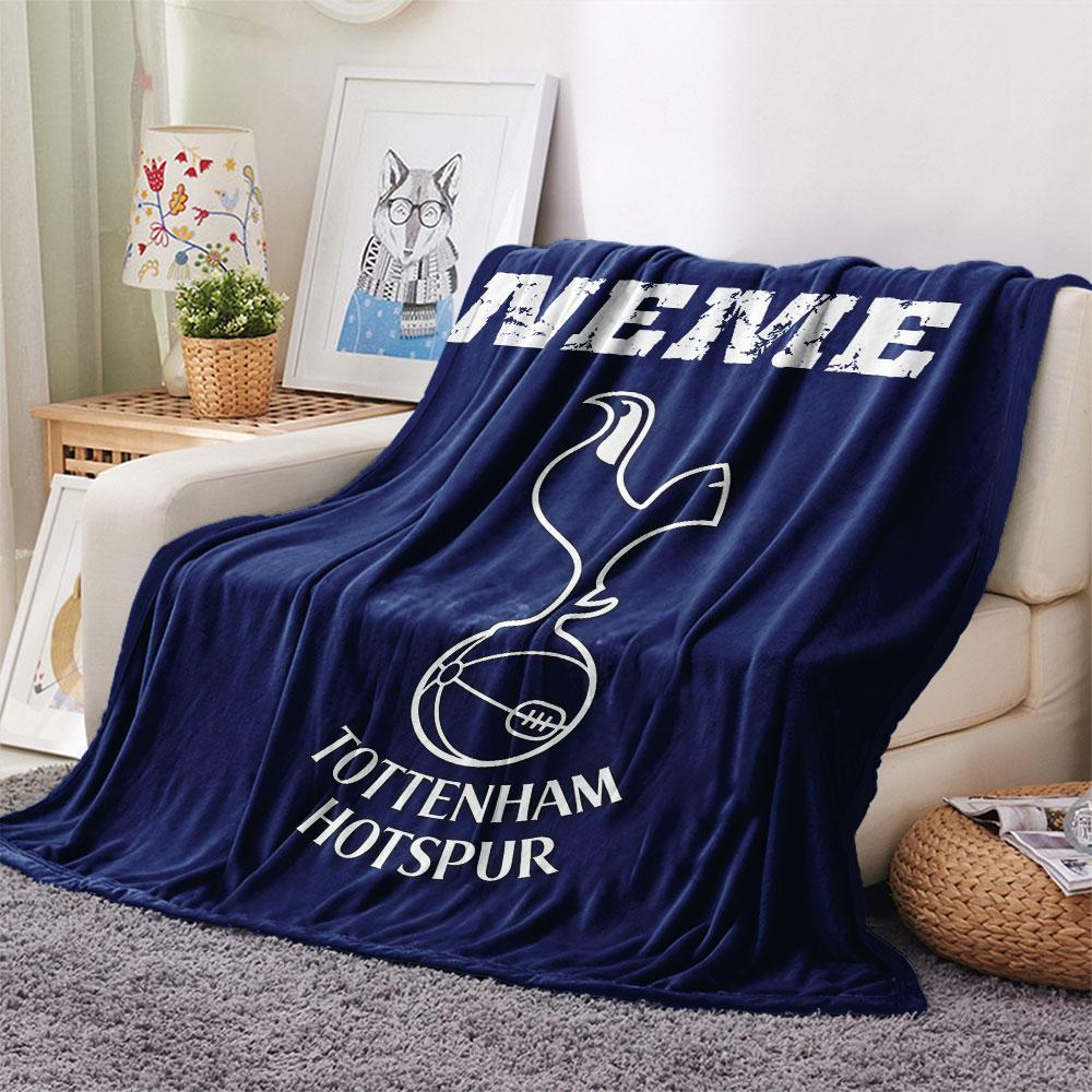 Custom Name,Tottenham Hotspur FC Printed Flannel Blanket, Soft Throw for Bedroom Sofa, Washable, Christmas Present, Great Gift.