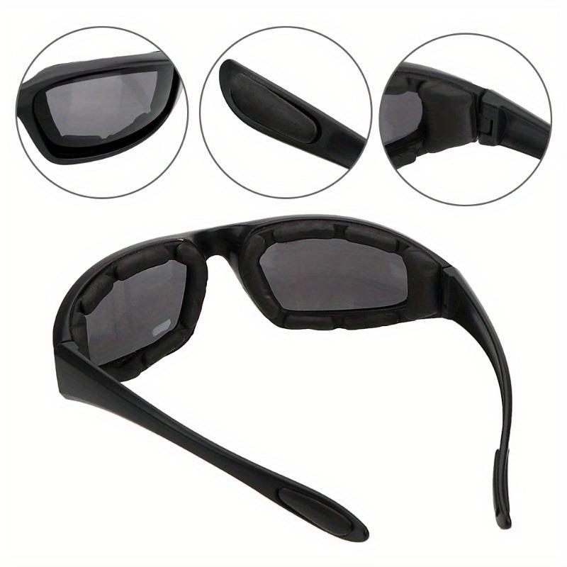 2Pcs Motorcycle Glasses Bike Cycling Windproof Riding Goggles Sports New Moto Eyewear Mens Sunglasses Women UV400 Protective Eye