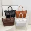 New Crocodile Pattern Tote Bag Women's Large-capacity Commuting Shoulder Handbag Fashionable and Versatile High Sense