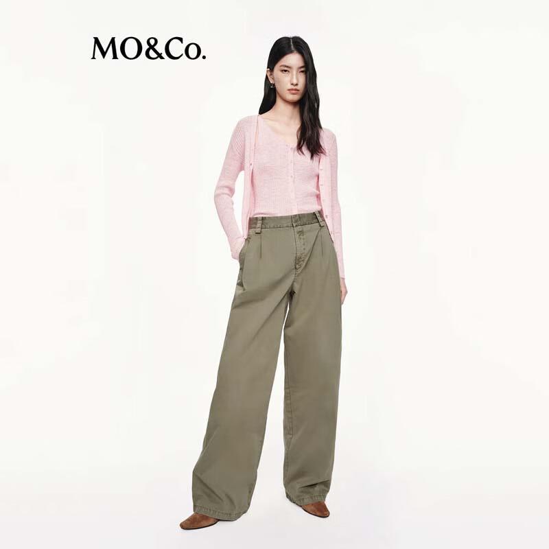 MO&Co. Women's Bamboo Texture Knit Cardigan & Vest Set