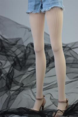 HAMRETHYPPZ BJD Clothing BJD Vertical Striped Sexy Fashion Clothing for BJD Vertical Striped Thin Black White Sexy Stockings and Body Not White 1/3