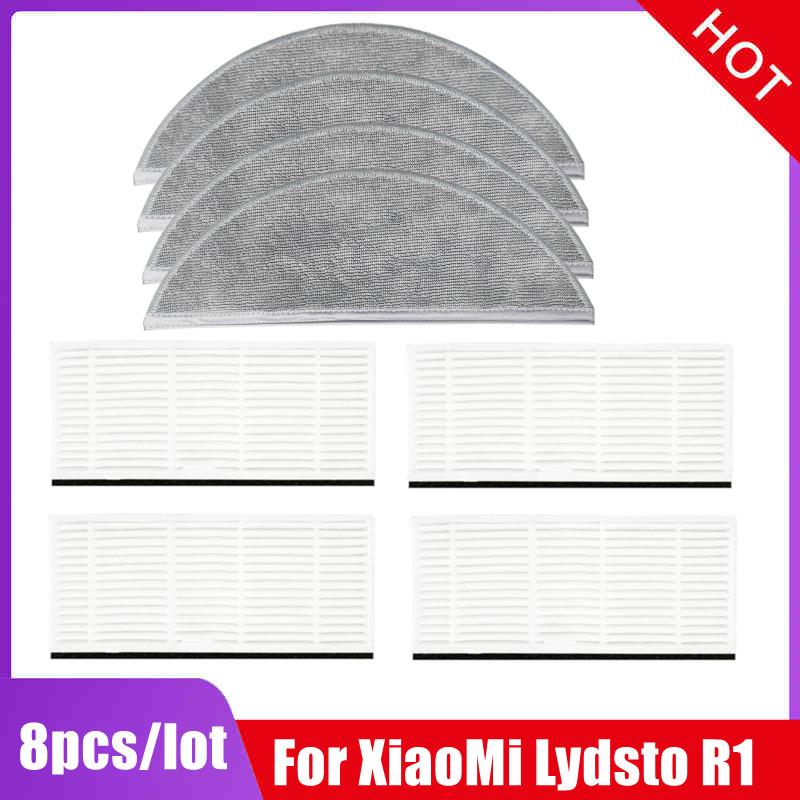 Mop Cloth HEPA Filter Side Brush For Xiaomi Lydsto R1 R1A Accessories Spare Parts Robot Vacuum Cleaner Replacement Mop Rags