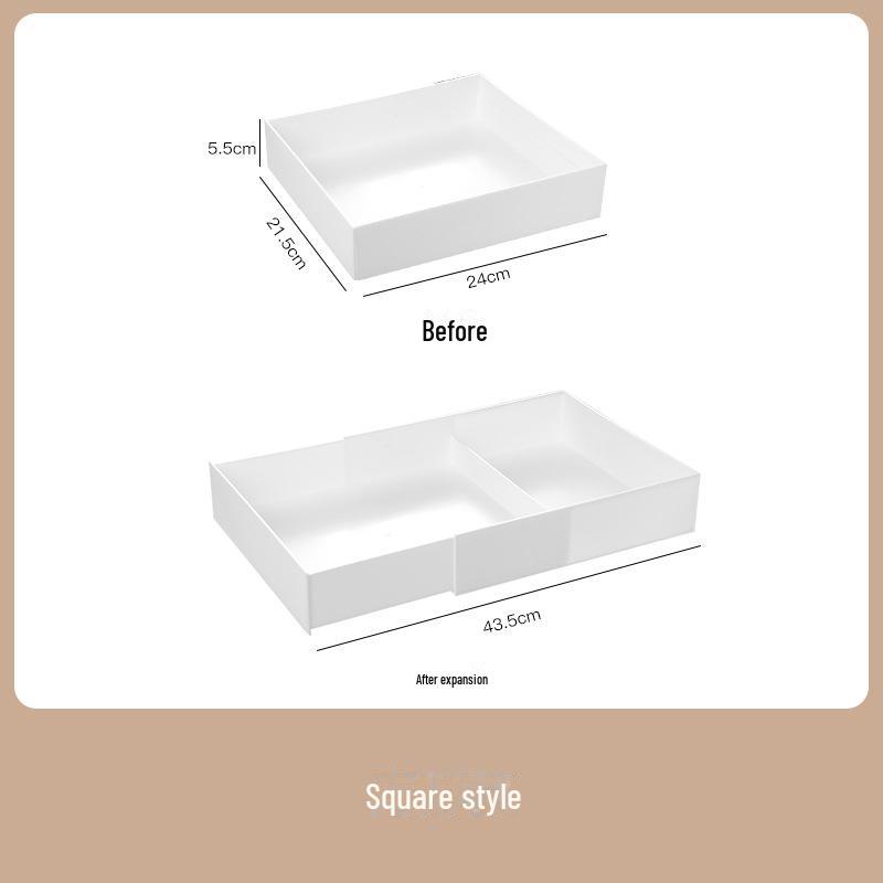 

Телескопический ящик для хранения в японском стиле для столовых приборов, косметики, канцелярских принадлежностей, лекарств и всякой всячины