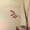 Middle Ancient Rhythm Feather Decompression Air Hanging Decoration Dynamic Balance Pendant Roof Retro Red and Black Feather