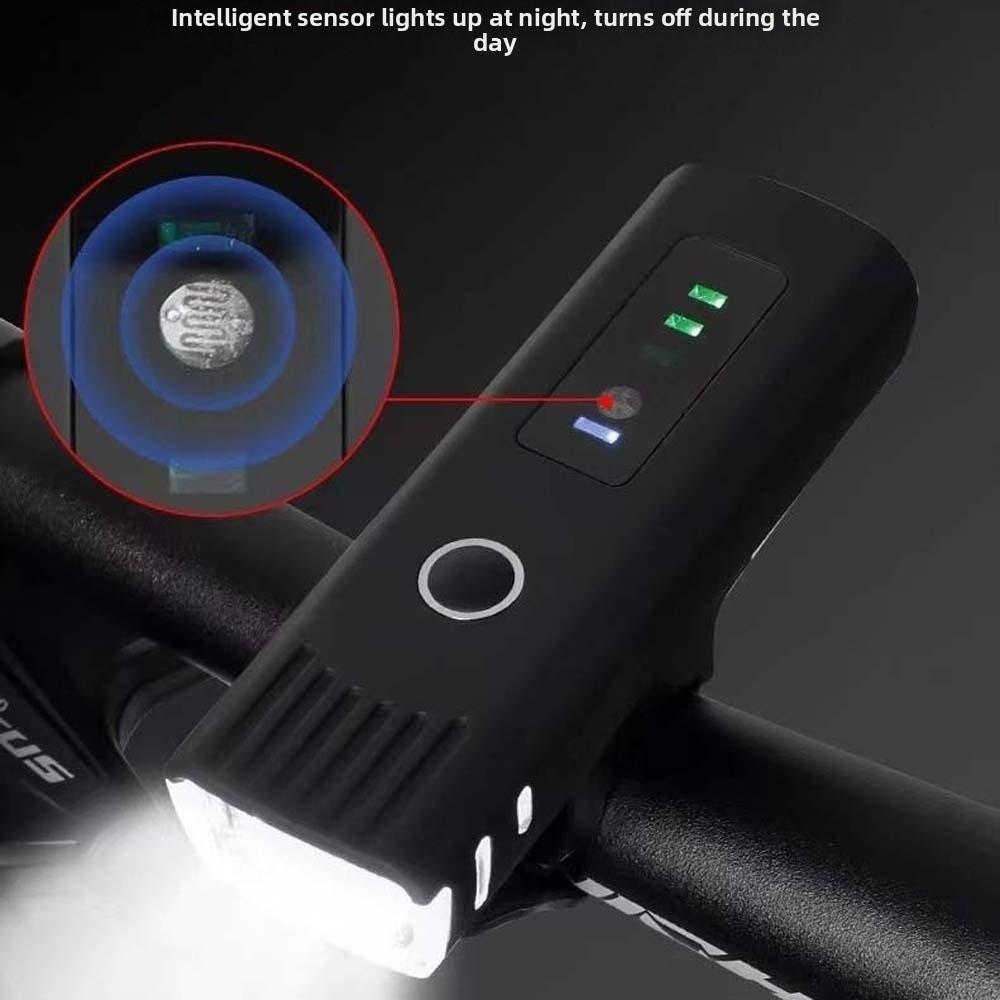 Intelligent Light Sensing Front Bicycle Lights USB Rechargeable MTB Front Lamp  Outdoor