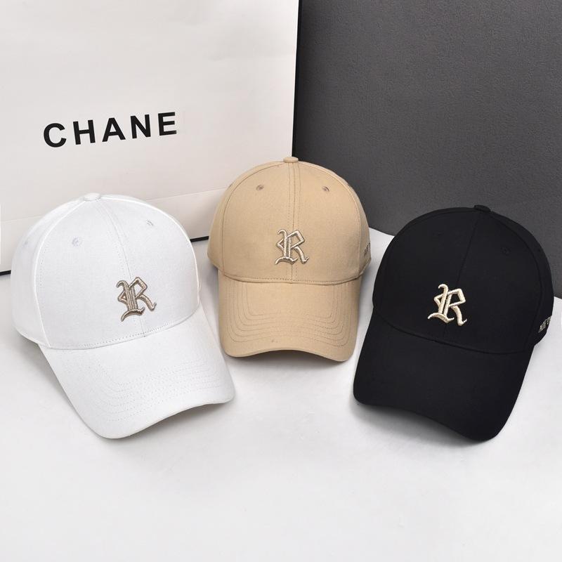 Letters R Embroidery Cap Men Women Shades Breathable Leisure Outdoor Sports