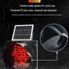 Solar Yellow-Red Flashing Intersection & School Traffic Signal Light for Vehicle Safety