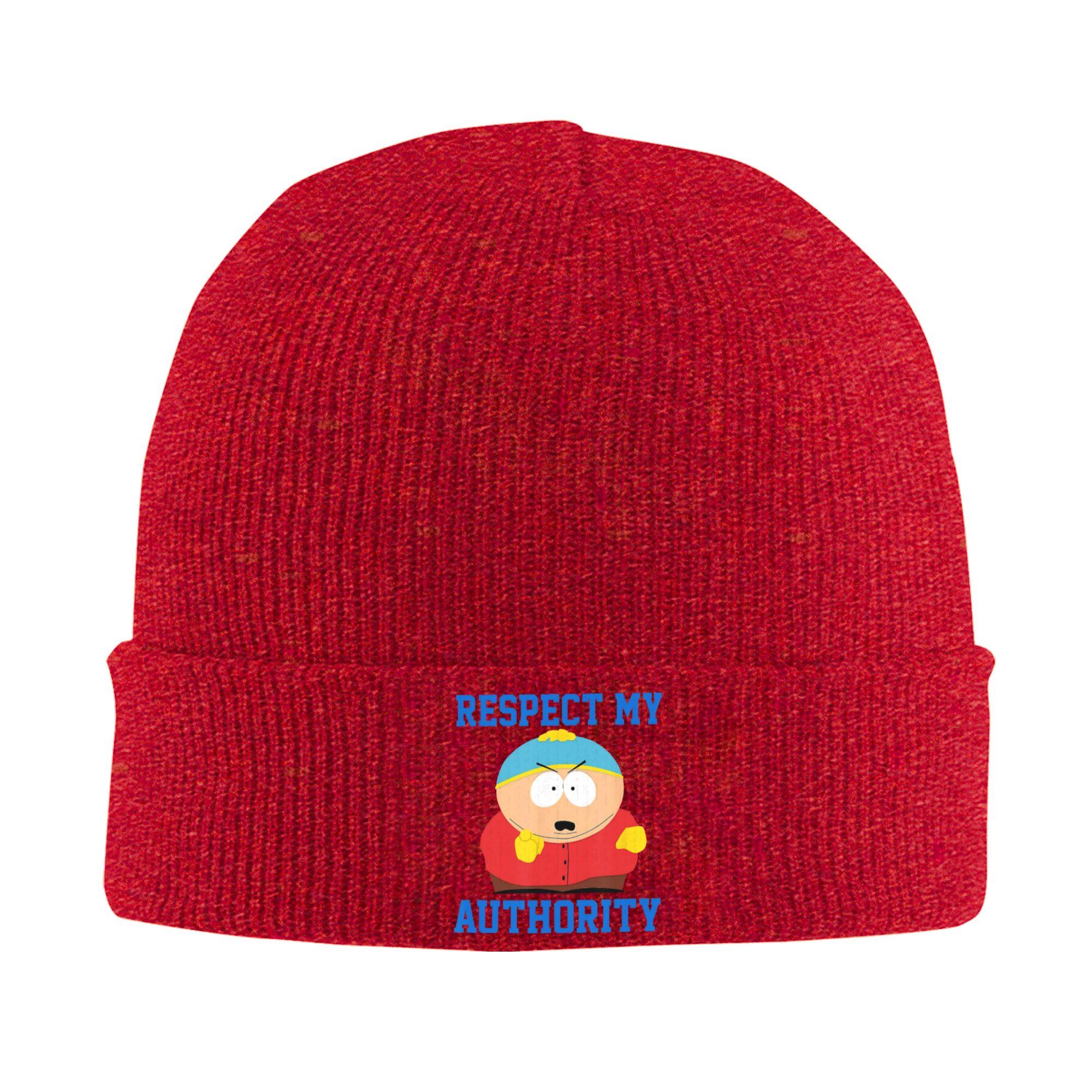 Respect My Authoritah SouthParks Knit Hat Beanie Winter Hats Warm Unisex Hiphop CartUnisex Cap Unisex Women Gift One Size