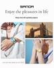 Sanda Fashionable Couple's Waterproof Quartz Watch with Calendar - Steel Strap, Square Design, Simple Bar Index