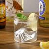 Mount Fuji Minimalist High Borosilicate Glass Cup - Elegant Transparent Design