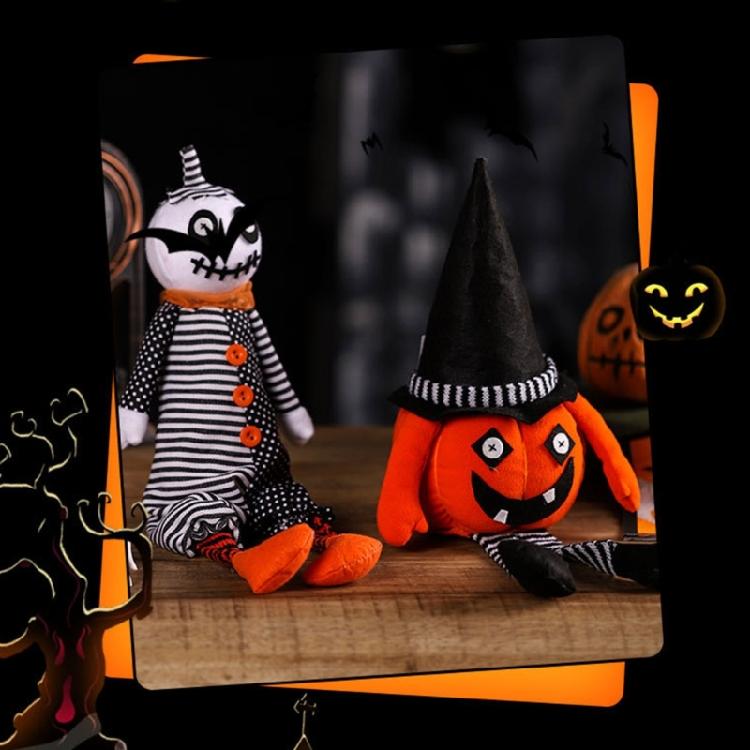 Handmade Pumpkin Specter Collectible Functional Pumpkin Specter Toy Ornament for Halloween Theme Parties and Event