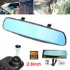 720P HD Car Rearview Mirror Driving Recorder Blue Screen Anti-glare 2.8 Inch Blue Mirror Default Initial Language English