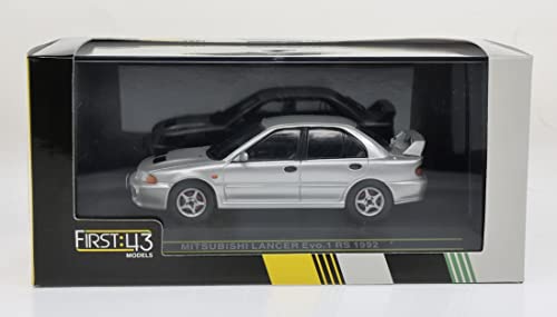 FIRST:43 1/43 Scale Mitsubishi Lancer Evo.1 1992 Silver Finished Model F43-162