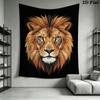 3D Animal Wall Tapestry Aesthetic Wall Hanging Printed Fabric Blanket Decorative Tapestries for Bedroom Living Room Home Decor