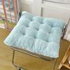 1Pc Thicken Thick  Mat Plush Warm Thick Chair Cushion Home Dining Chair Cushion Plain Color Seat Cushion Simulated Rabbit