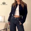 Spring New Women's Baseball Suit Jacket Stand Collar Women Fashion Casual Cool Coat for Woman