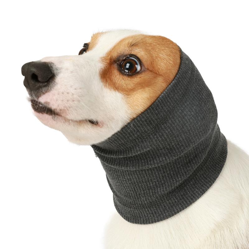 Dog Grooming Earmuff Warm Headband Ear Cover Neck Hat Noise Cancel Soundproof Anxiety Pet Bath Quiet Dry HeadSleeve Dog Supplies