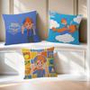 ABC B-Blippiing Musical   Cushion Cover Inches Farmhouse Decor Home Throw Pillow Covers for Couch Decorations