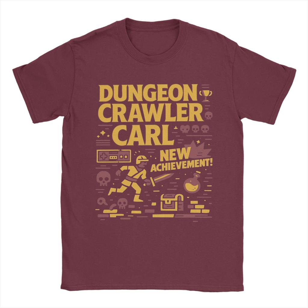 Pánská trička Dungeon Crawler Carl Nový úspěch Novinka Čistá bavlna Tričko s krátkým rukávem Tričko s kulatým výstřihem Oblečení Větší velikosti