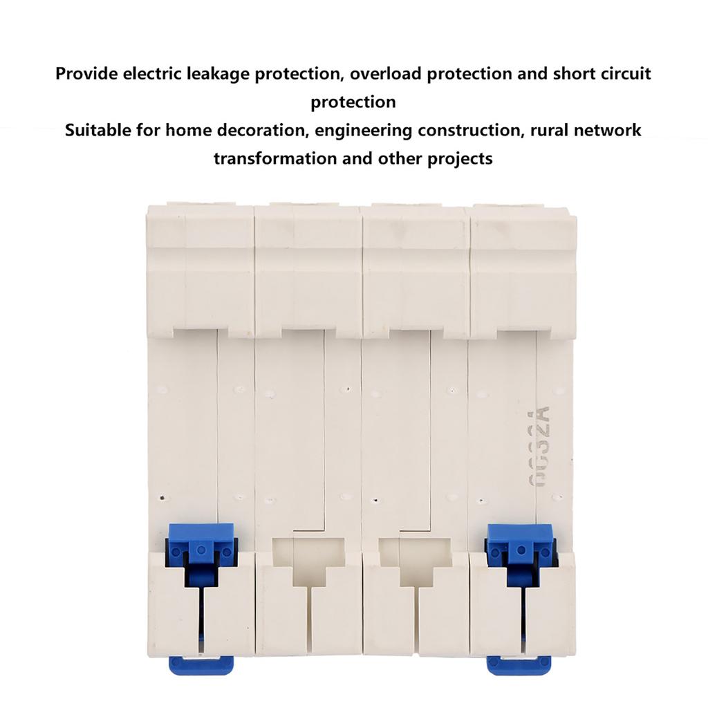 DZ47‑63 4P 32A 400V Miniature RCCB Residual Current Circuit Breaker