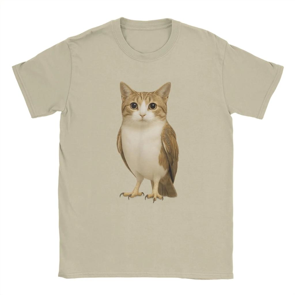 Meowl Cat Owl Funny Internet Trendy Meme T Shirt Summer TShirts For Women Fashion Print Tshirt Short Sleeve Clothing graphic