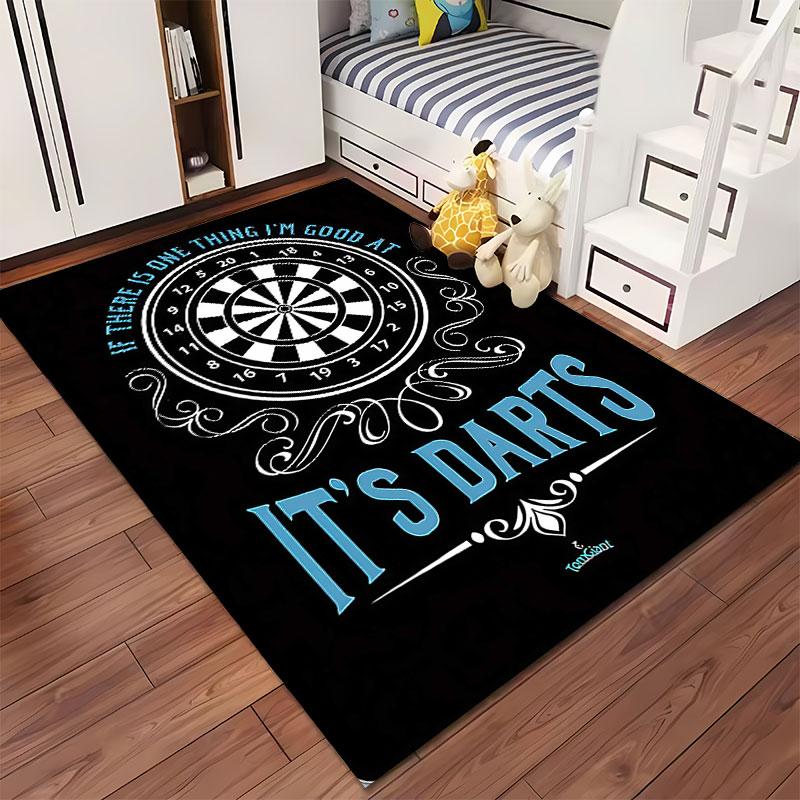 Darts Target Design Carpet Suitable As a Non-slip Mat for the Living Room or Bedroom Sofa