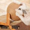 2-in-1 Cat Scratcher with Hanging Ball Toy - Ultra-high Fencing Scratcher Column for Sharpening Claws, Heavy-duty Scratcher Pad for Big Cats